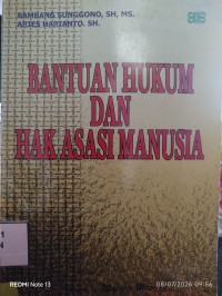 Image of Bantuan hukum dan hak asasi manusia