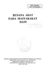Image of Busana adat pada masyarakat dani