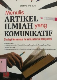 Image of Menulis artikel ilmiah yang komunikatif
