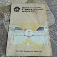 Image of Pemukiman sebagai ekosistem daerah Bali