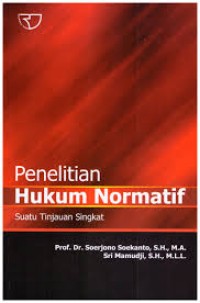 Image of Penelitian Hukum Normatif Suatu Tinjauan Singkat